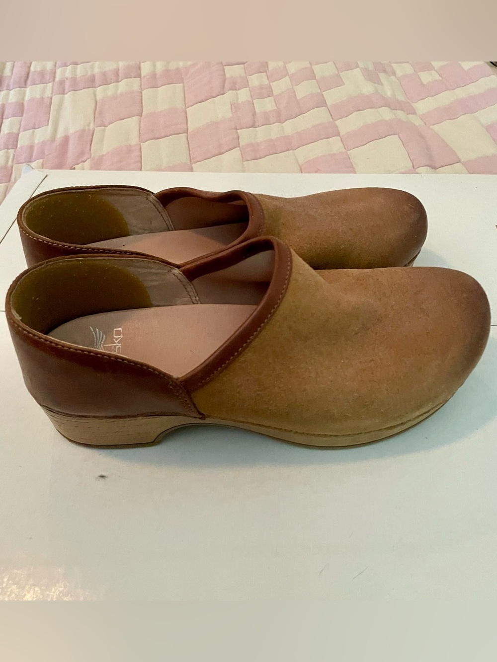 Dansko Suede Slip-On Clog - Brown